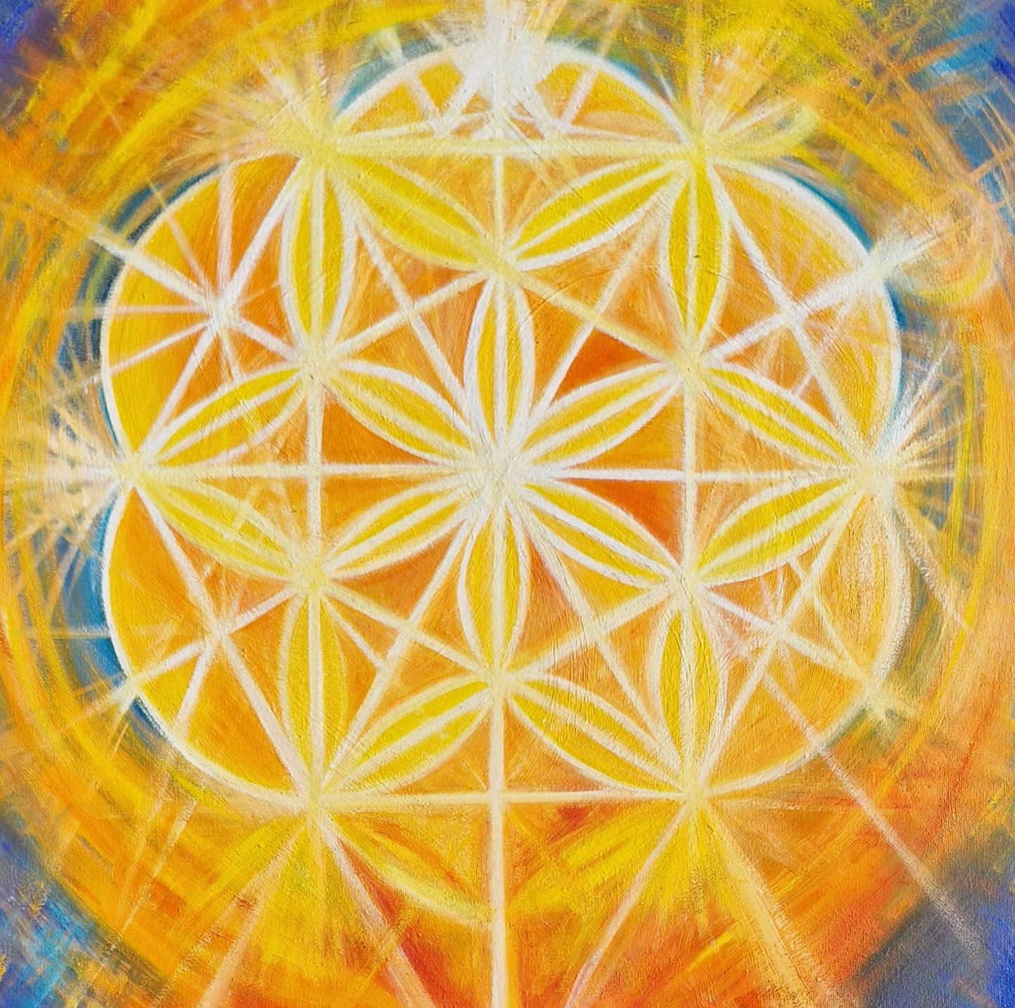2. 'Svadhisthana' - Sacral Chakra (No.2) Print / Frame Choice x 3; 1.Wht Deep Box 2. Blk Deep Box 3. Wht St Ives Wood Tray